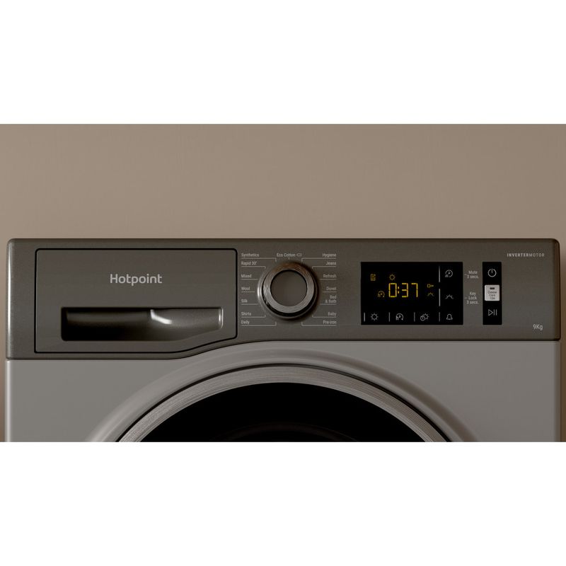 Hotpoint Dryer H3 D91GS UK Graphite Lifestyle control panel