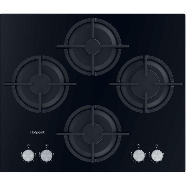Hotpoint-HOB-HGS-61S-BK-Black-GAS-Frontal