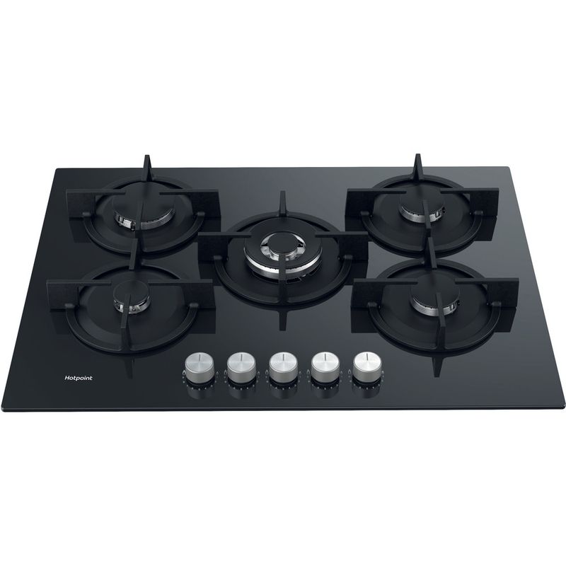 Hotpoint HOB HGS 72S BK Black GAS Perspective