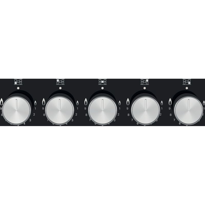 Hotpoint HOB HGS 72S BK Black GAS Control panel