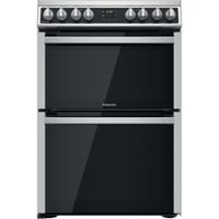 Hotpoint Double Electric Cooker - Stainless Steel - 60cm - A | A Rated - HDM67V8D2CX/UK