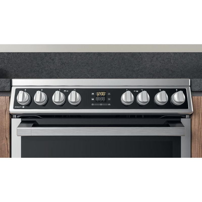 Hotpoint Double Cooker HDM67V8D2CX/UK Inox A Lifestyle control panel