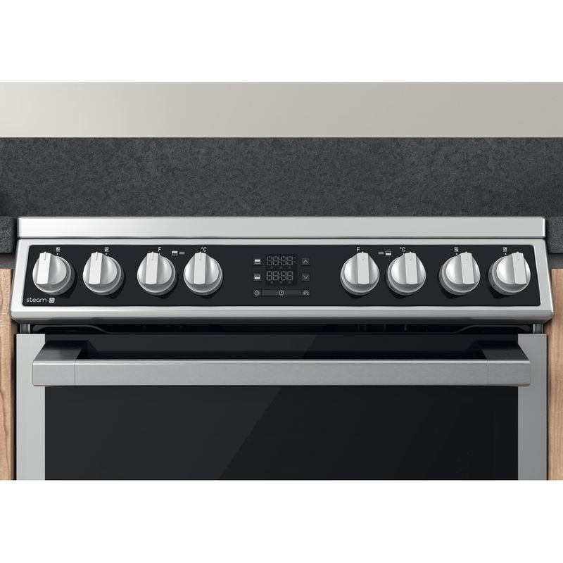 Hotpoint Double Cooker HDM67V8D2CX/UK Inox A Control panel