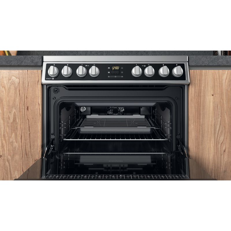 Hotpoint Double Cooker HDM67V8D2CX/UK Inox A Cavity