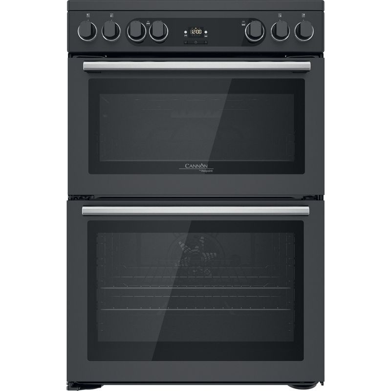 Hotpoint Double Cooker CD67V9H2CA/UK Antracite A Frontal