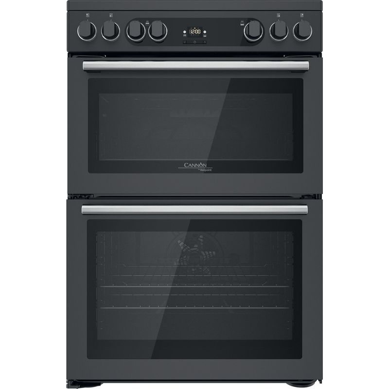 Hotpoint-Double-Cooker-CD67V9H2CA-UK-Antracite-A-Frontal