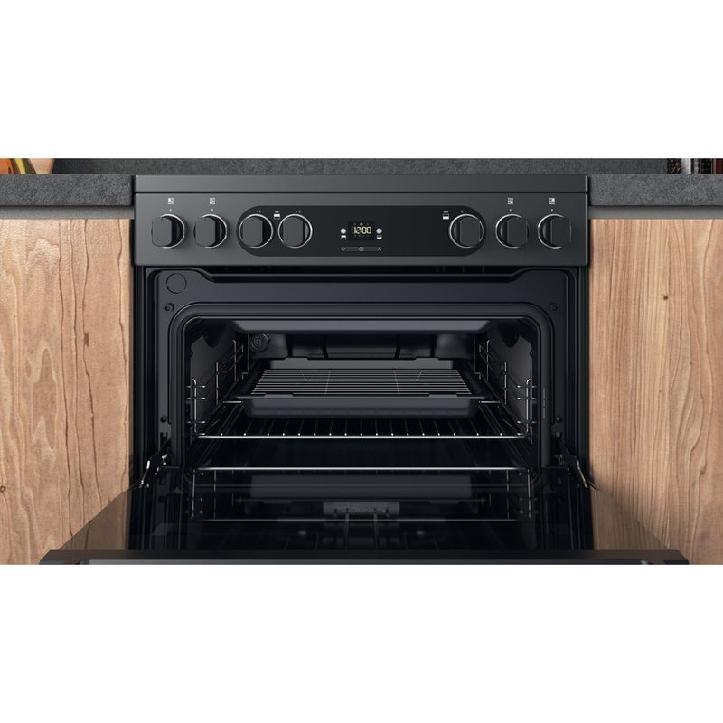 Hotpoint Double Cooker CD67V9H2CA/UK Antracite A Cavity