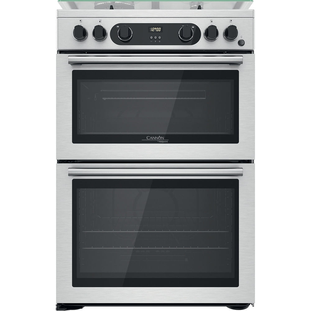 Cannon by Hotpoint CD67G0CCX/UK Freestanding Gas Cooker - Double Oven