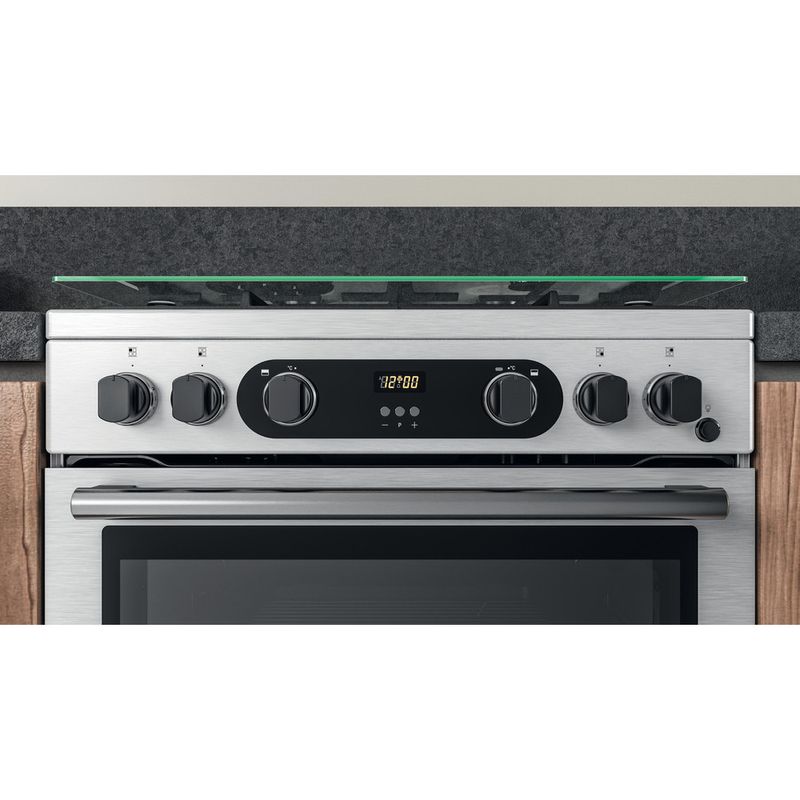 Hotpoint Double Cooker CD67G0CCX/UK Inox A+ Lifestyle control panel