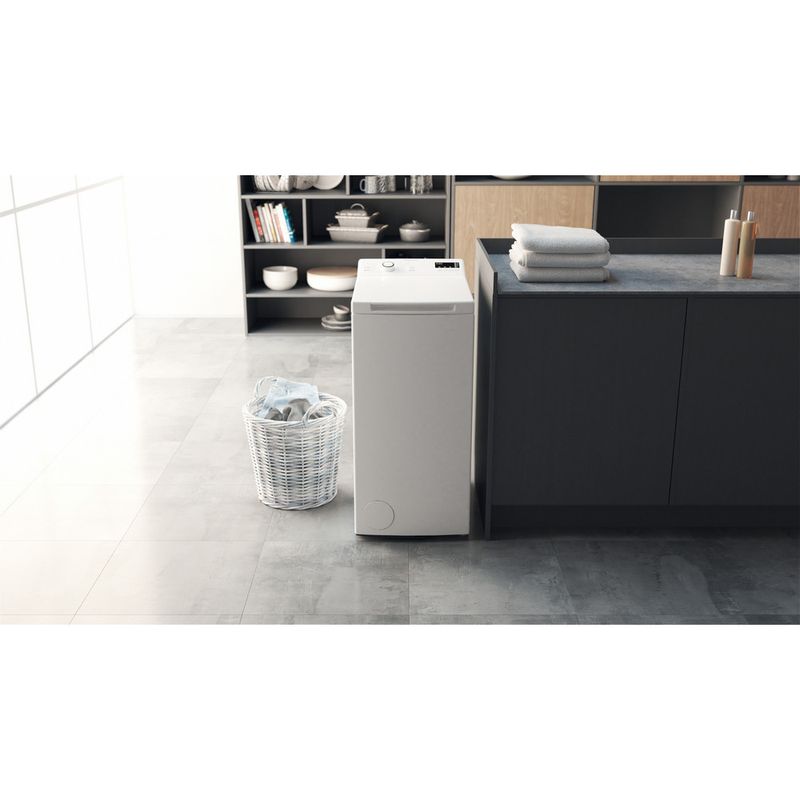 Hotpoint Washing machine Freestanding WMTF 722U UK N White Top loader E Lifestyle frontal