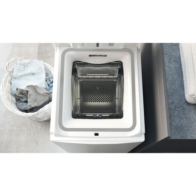 Hotpoint Washing machine Freestanding WMTF 722U UK N White Top loader E Drum