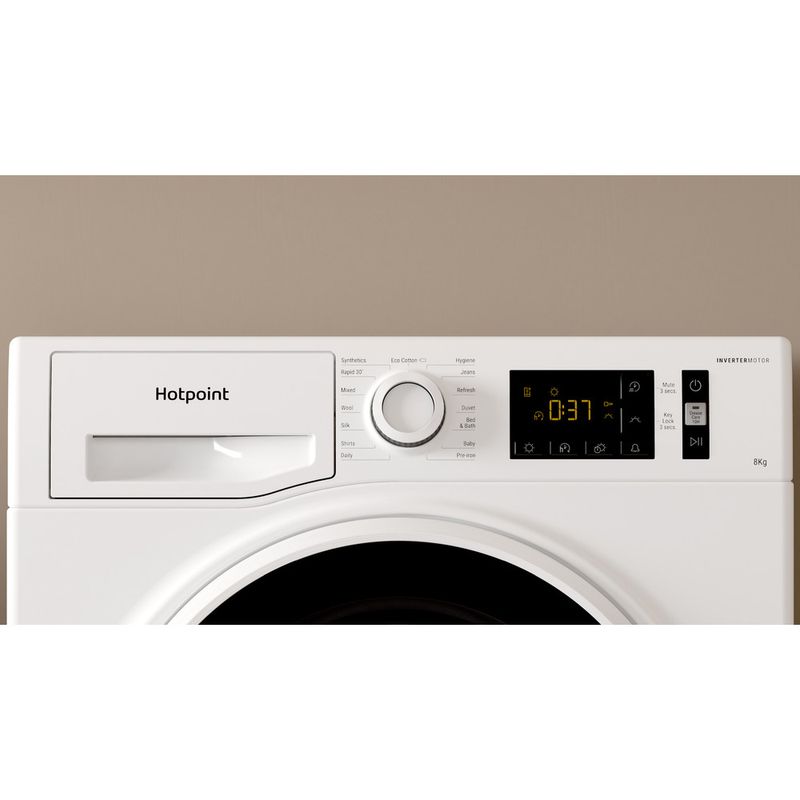Hotpoint Dryer H3 D81WB UK White Lifestyle control panel