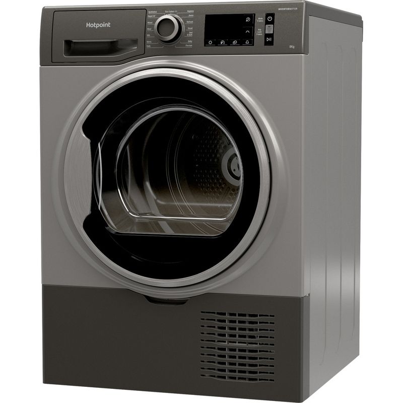 Hotpoint Dryer H3 D81GS UK Graphite Perspective