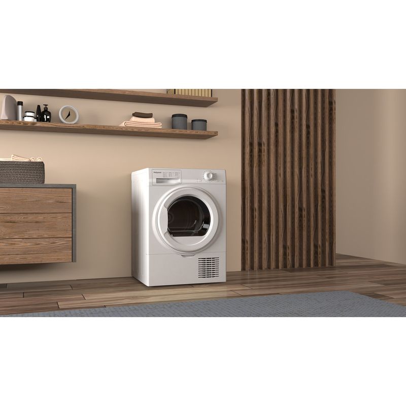 Hotpoint Dryer H2 D81W UK White Lifestyle perspective