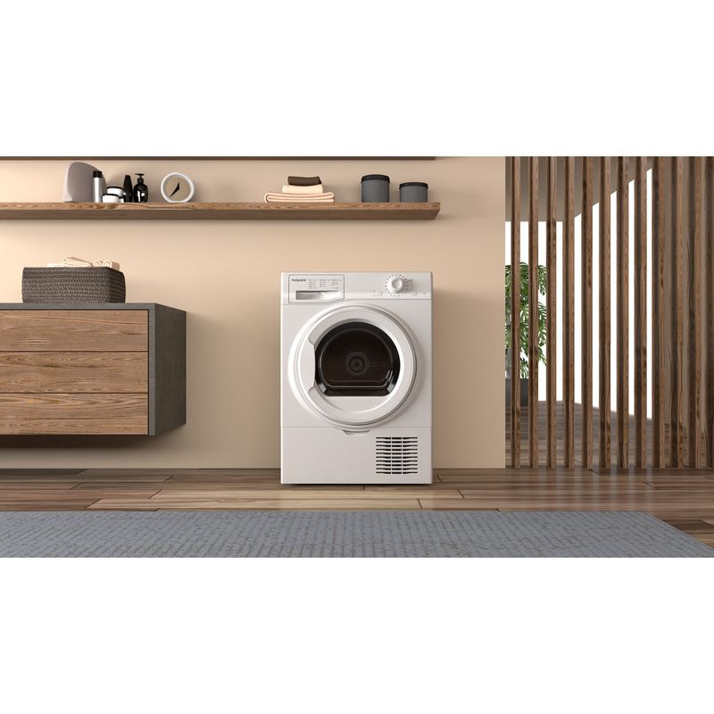 Hotpoint Dryer H2 D81W UK White Lifestyle frontal