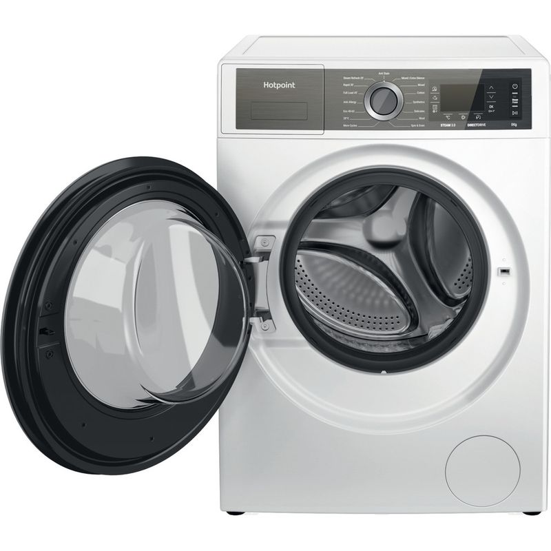 Hotpoint Washing machine Freestanding H6 W845WB UK White Front loader B Frontal open
