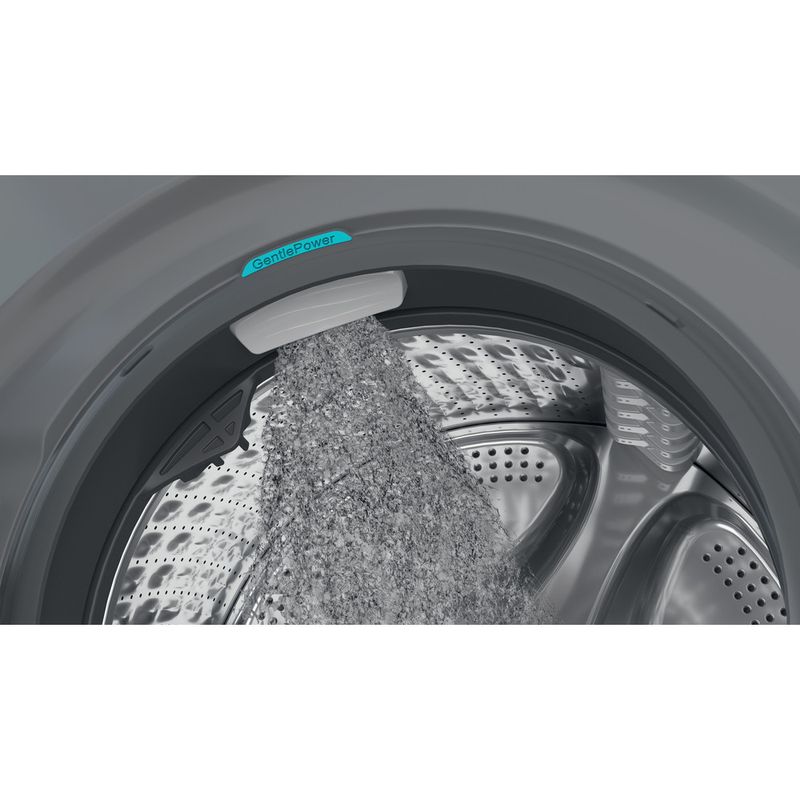 Hotpoint Washing machine Freestanding H8 W046SB UK Silver Front loader A Drum