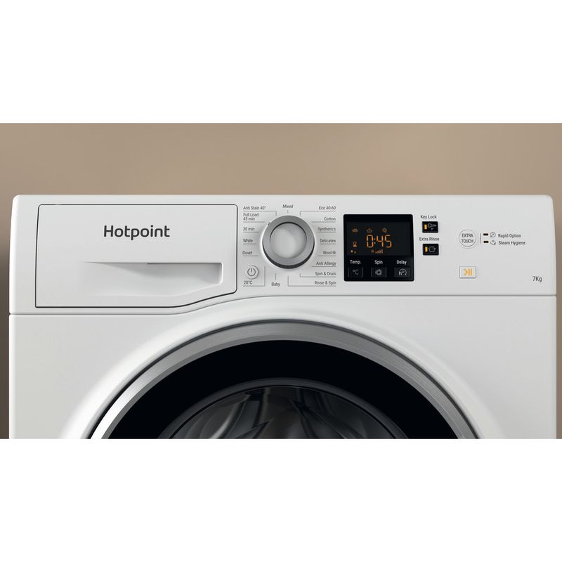 Hotpoint-Washing-machine-Freestanding-NSWE-743U-WS-UK-N-White-Front-loader-D-Lifestyle-control-panel