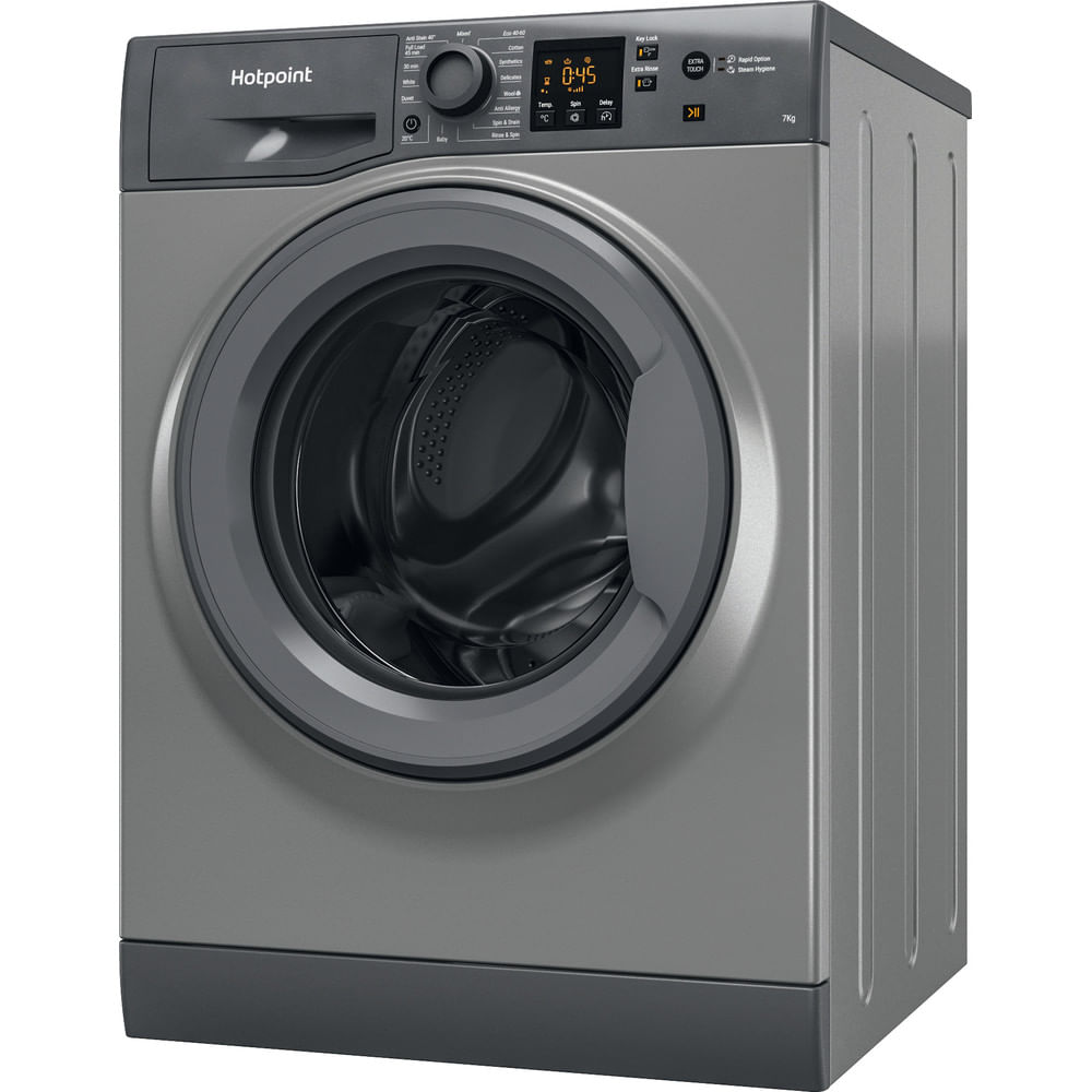 lg front load washer silver