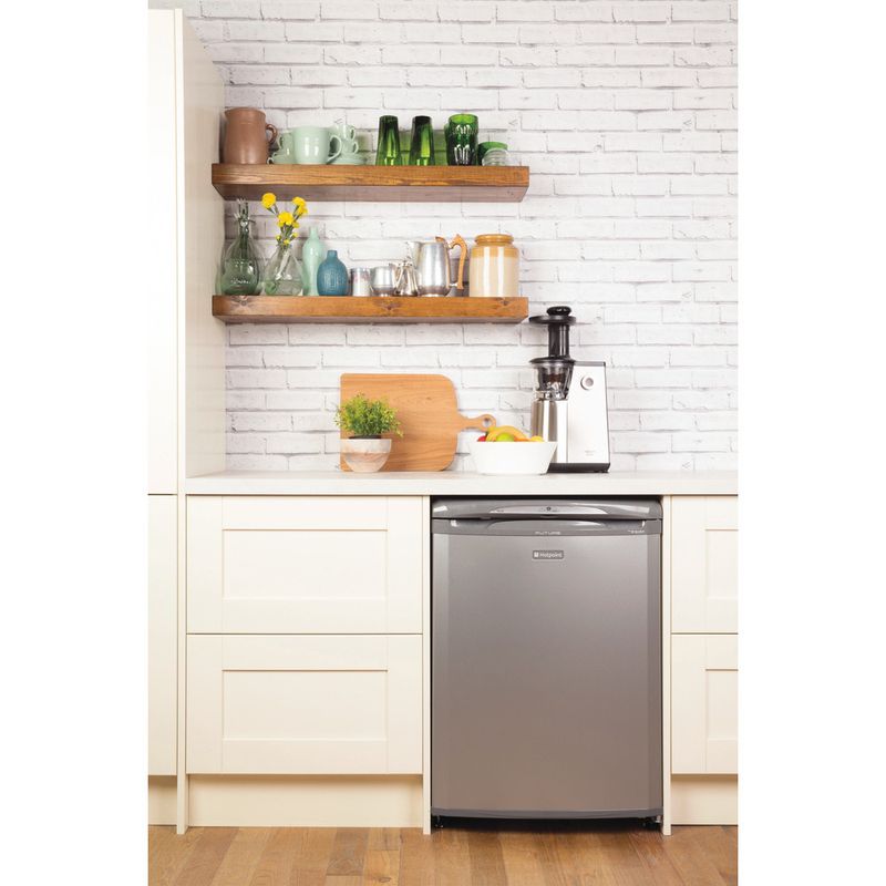 Hotpoint-Refrigerator-Freestanding-RLA36G-Graphite-Lifestyle-frontal