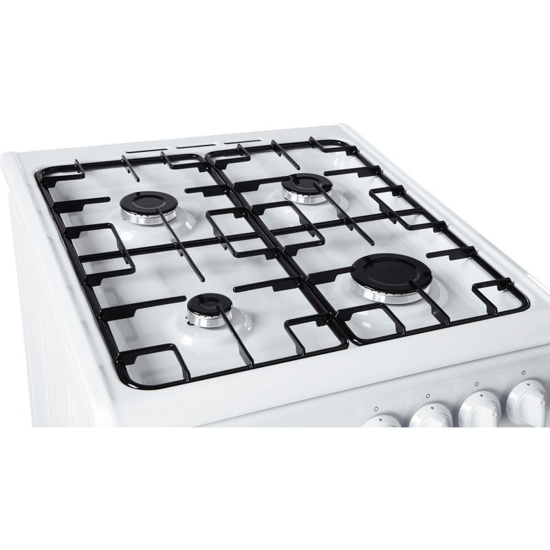 Hotpoint-Double-Cooker-HAG51P-White-A--Enamelled-Sheetmetal-Perspective