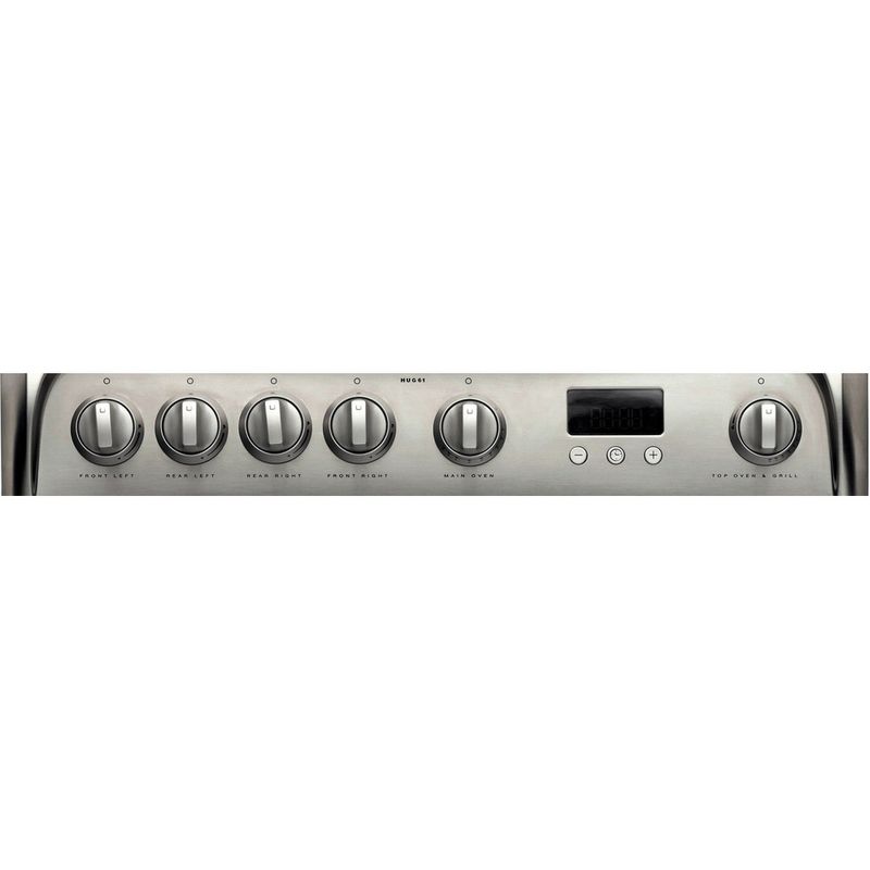 Hotpoint-Double-Cooker-HUG61X-Inox-A--Stainless-steel-Control-panel