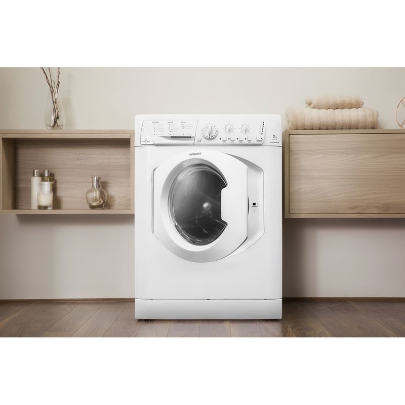 Hotpoint-Washer-dryer-Freestanding-WDL-540-P--UK-.C-White-Front-loader-Lifestyle-frontal-open