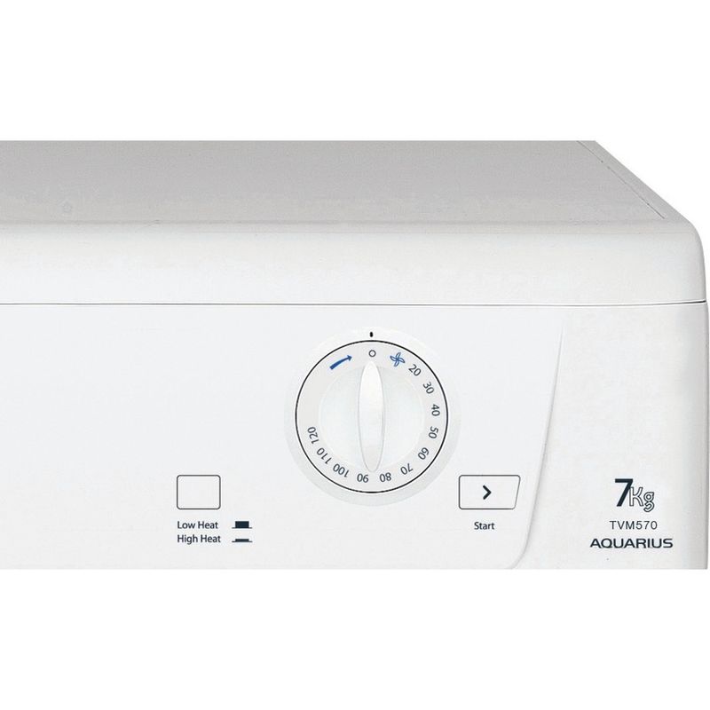 Hotpoint-Dryer-TVM-570-P--UK--White-Control-panel