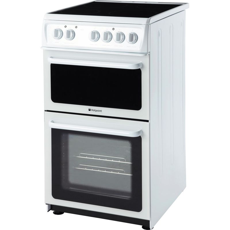 Hotpoint-Double-Cooker-HAE51P-S-White-B-Vitroceramic-Perspective