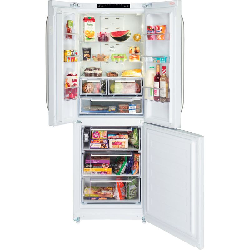 Hotpoint-Fridge-Freezer-Freestanding-FFU3D-W-White-2-doors-Frontal-open