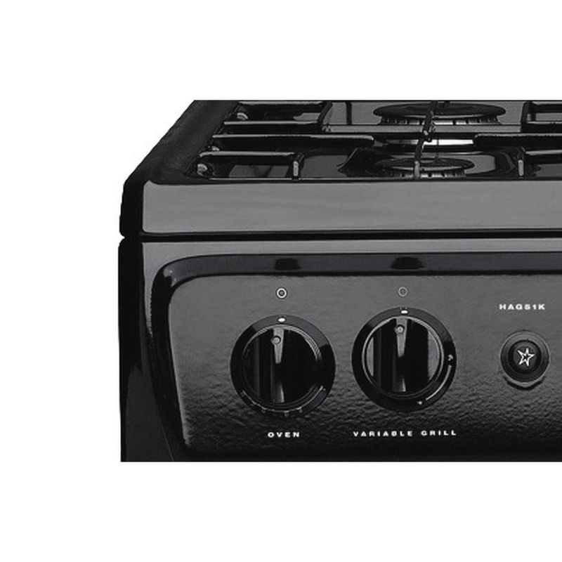 Hotpoint-Double-Cooker-HAGL51K-Black-A--Enamelled-Sheetmetal-Control-panel