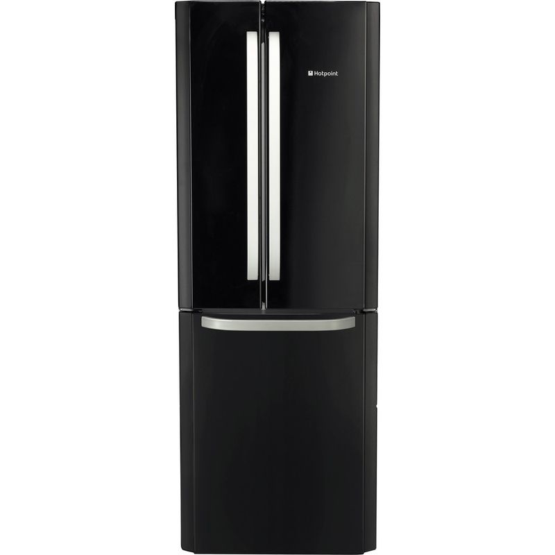 Hotpoint-Fridge-Freezer-Freestanding-FFU3DG-K-Black-2-doors-Frontal