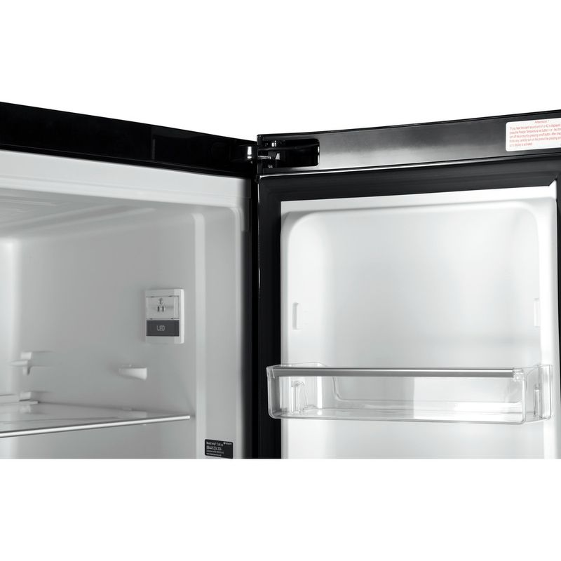 Hotpoint-Fridge-Freezer-Freestanding-FFU3DG-K-Black-2-doors-Lifestyle-detail