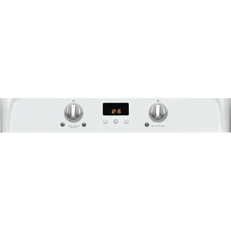 Hotpoint-Double-Cooker-HUI612-P-White-A-Vitroceramic-Control-panel