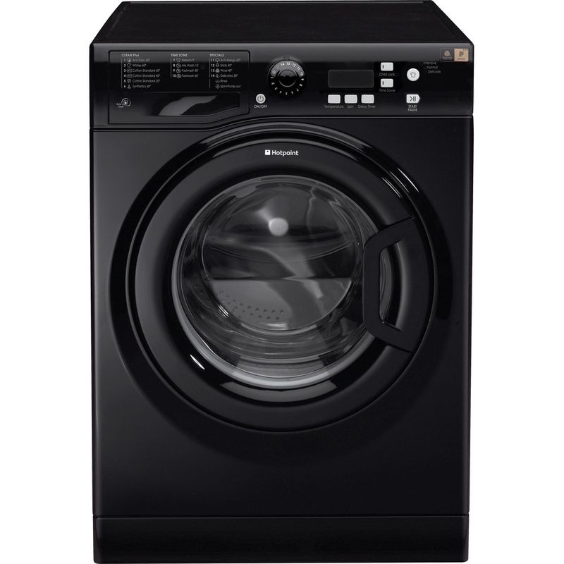 Hotpoint-Washing-machine-Freestanding-WMXTF-742K-UK-Black-Front-loader-A---Frontal