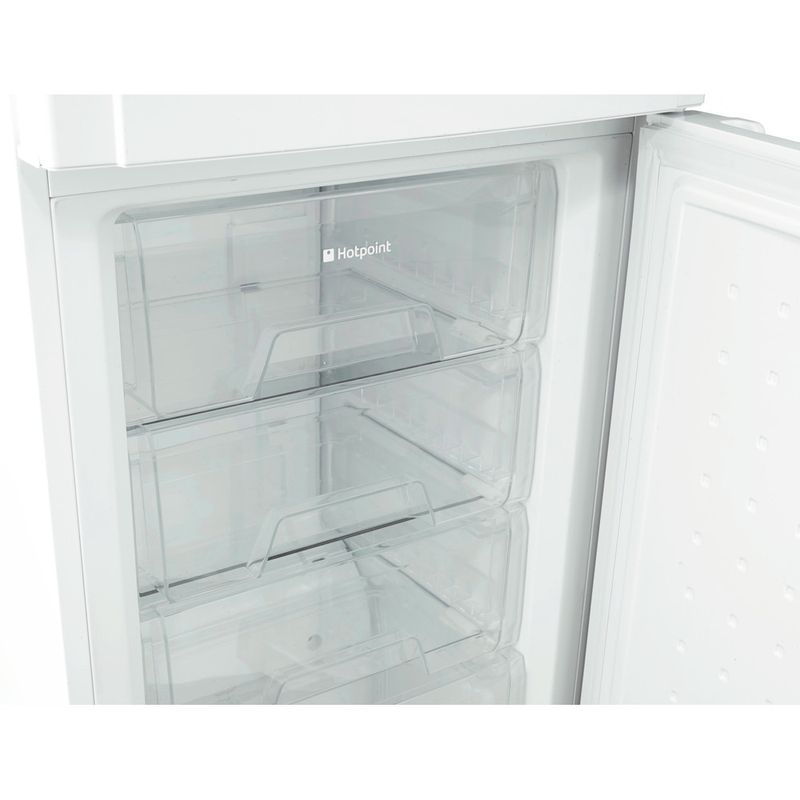 Hotpoint-Fridge-Freezer-Freestanding-FSFL58W-White-2-doors-Drawer