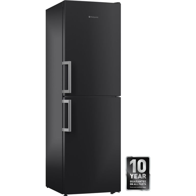 Hotpoint-Fridge-Freezer-Freestanding-XECO85-T2I-GH-Graphite-2-doors-Perspective