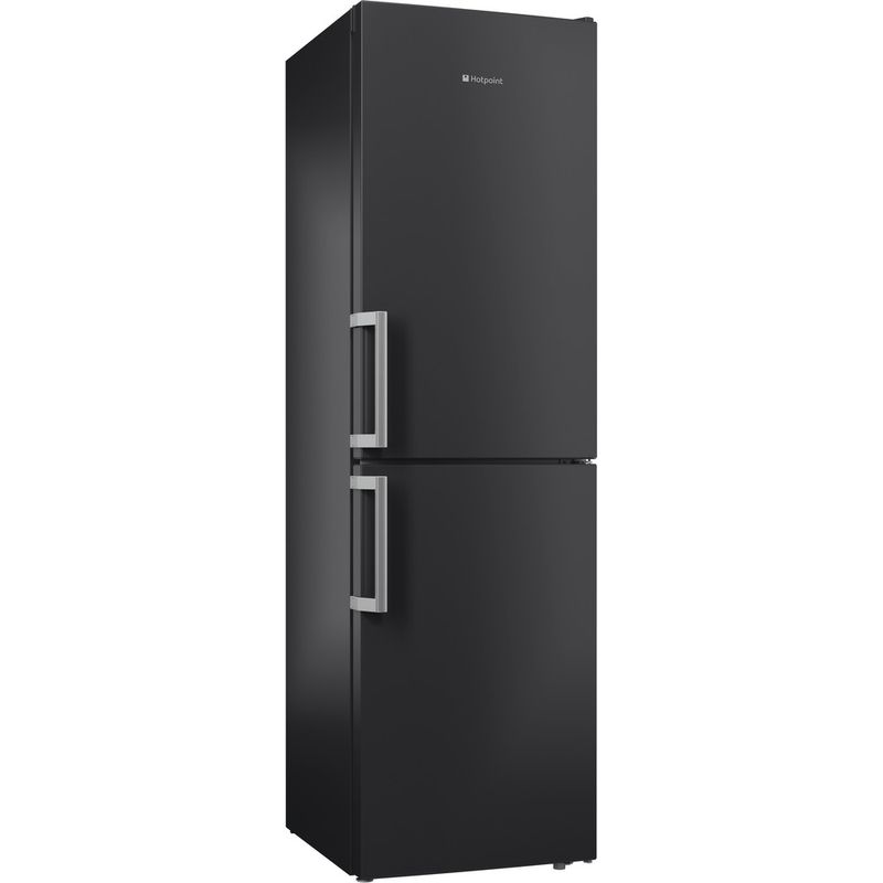 Hotpoint-Fridge-Freezer-Freestanding-XECO95-T2I-GH-Graphite-2-doors-Perspective