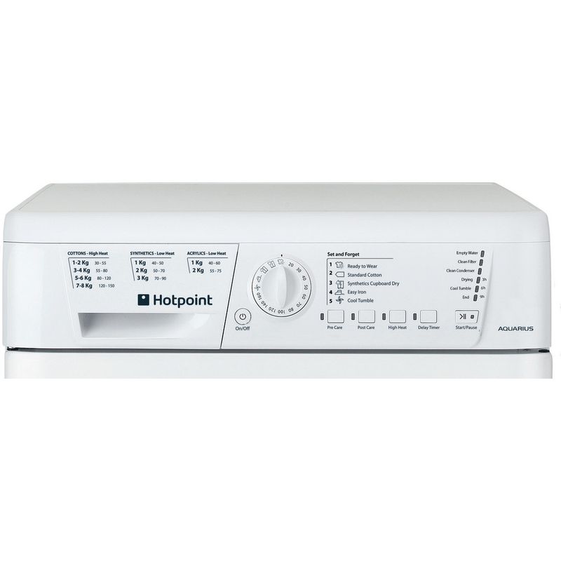 Hotpoint-Dryer-TCHL-73B-RP--UK--White-Control-panel