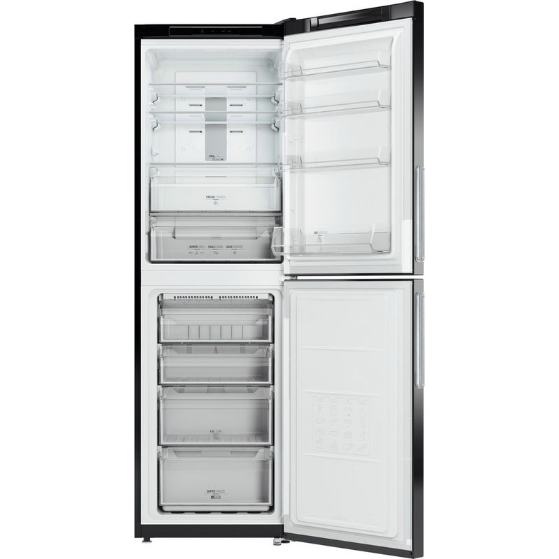 Hotpoint-Fridge-Freezer-Freestanding-XAO85-T1I-G-Graphite-2-doors-Frontal-open