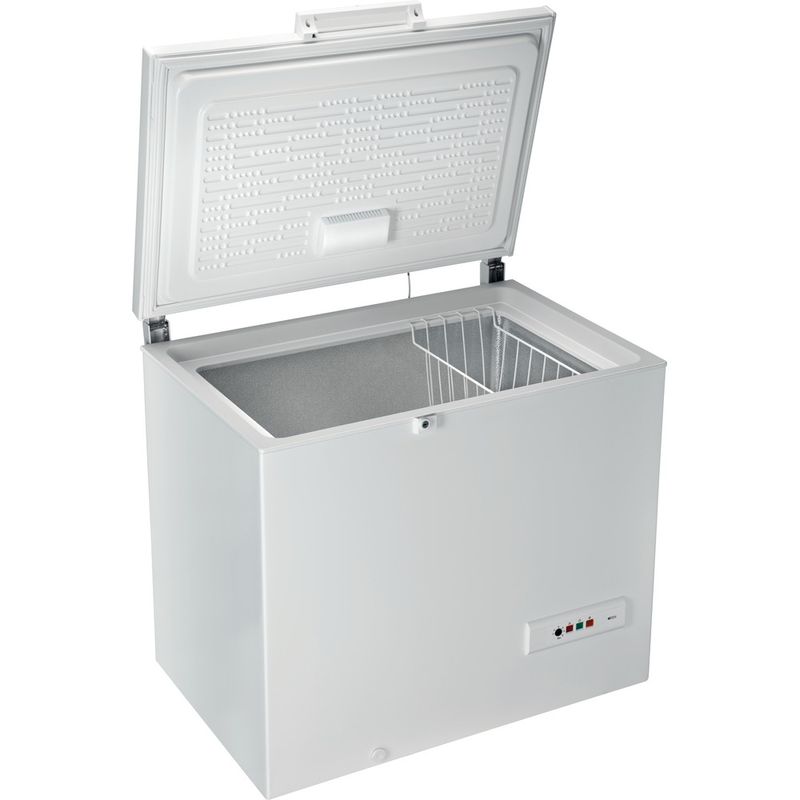Hotpoint-Freezer-Freestanding-CS1A-250-H-UK-White-Perspective-open