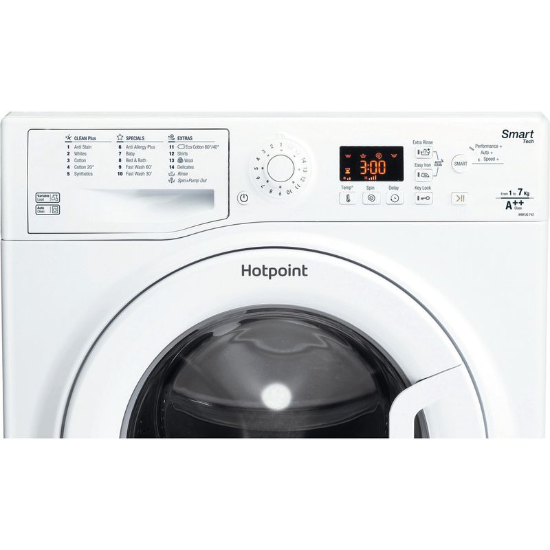 Hotpoint-Washing-machine-Freestanding-WMFUG-742-P-UK.M-White-Front-loader-A---Control-panel