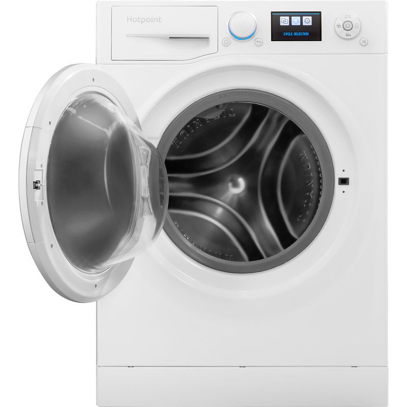 Hotpoint-Washing-machine-Freestanding-RZ-1066-W-UK-White-Front-loader-A----Frontal-open
