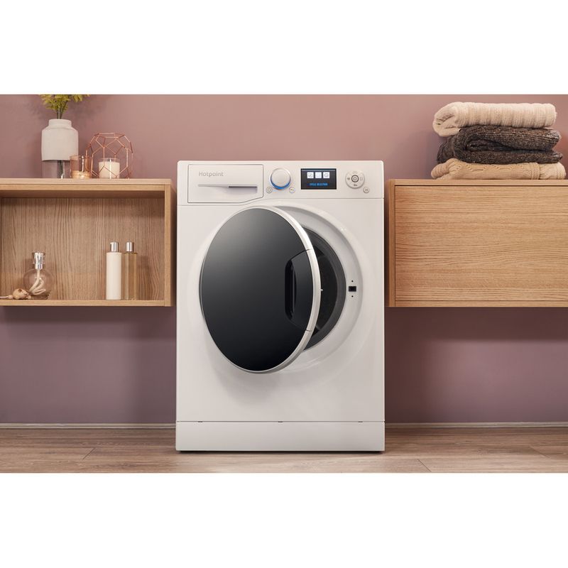 Hotpoint-Washing-machine-Freestanding-RZ-1066-W-UK-White-Front-loader-A----Lifestyle-frontal-open