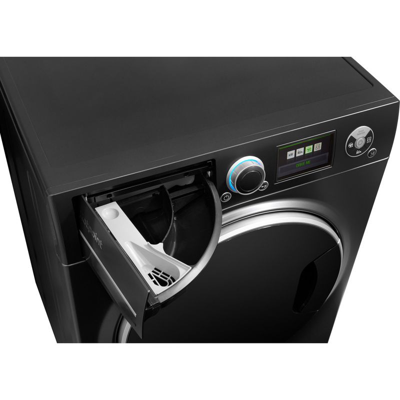 Hotpoint-Washing-machine-Freestanding-RZ-1066-B-UK-Black-Front-loader-A----Drawer