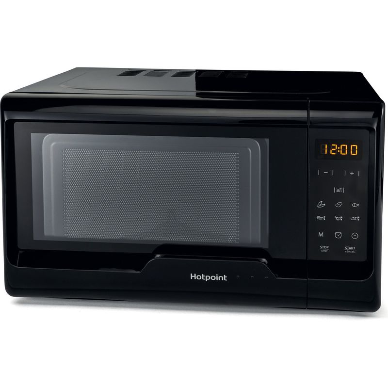 Hotpoint-Microwave-Freestanding-MWH-2031-MB0-Black-Electronic-20-MW-only-700-Perspective