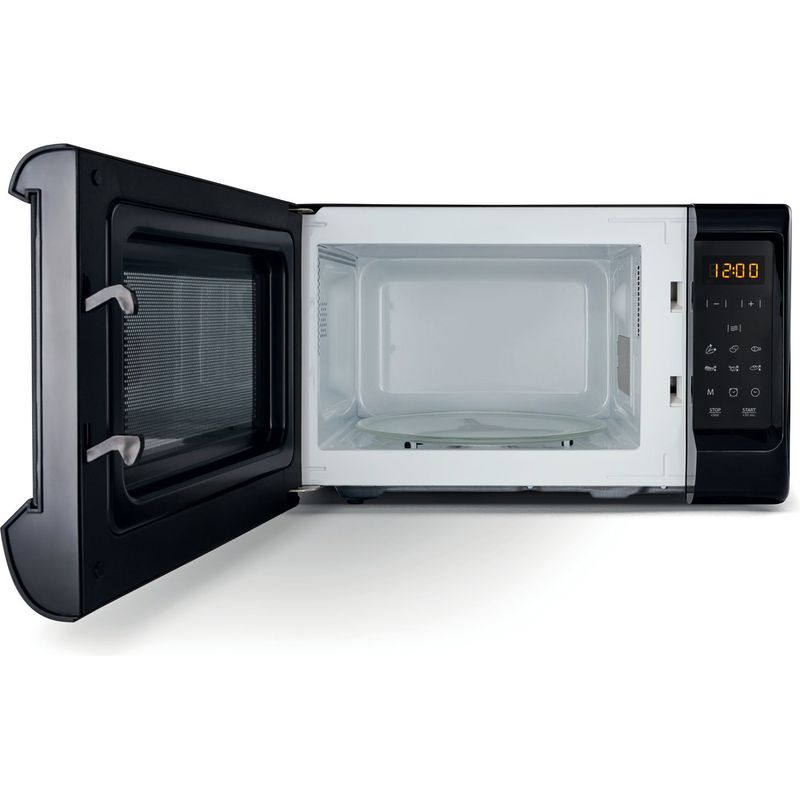 Hotpoint-Microwave-Freestanding-MWH-2031-MB0-Black-Electronic-20-MW-only-700-Frontal-open
