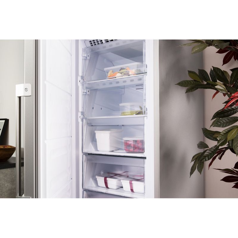 Hotpoint-Freezer-Freestanding-UH8-F1C-G-UK-Graphite-Lifestyle-perspective-open
