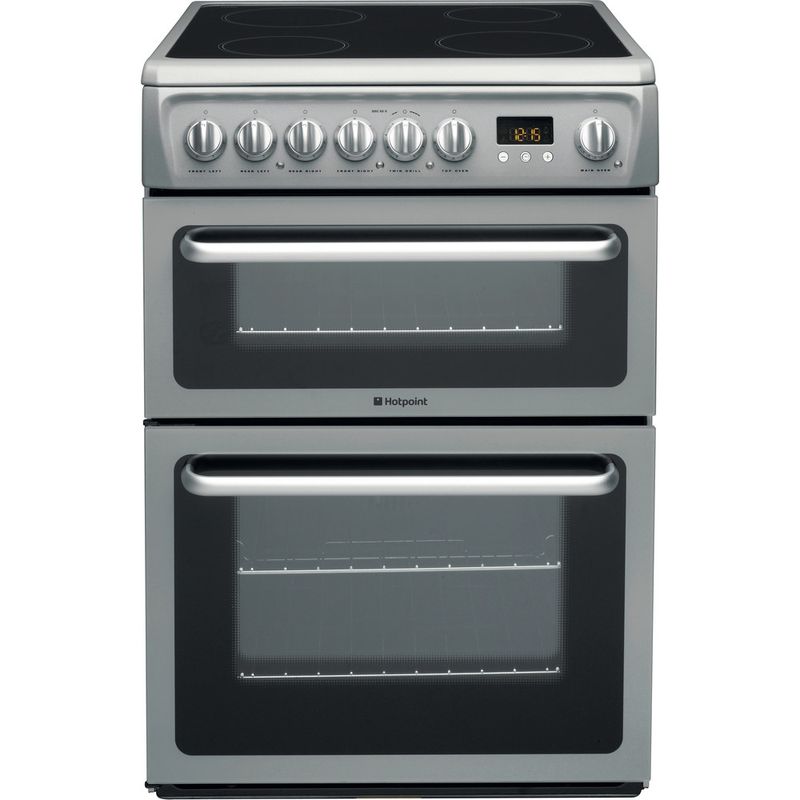 Silver electric on sale cooker 60cm