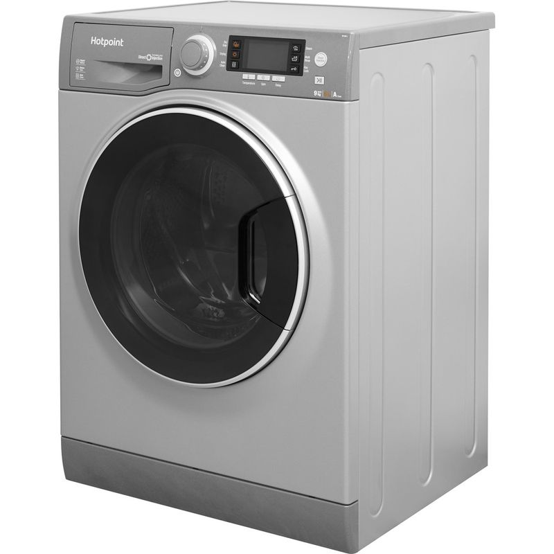 Hotpoint-Washer-dryer-Freestanding-RD-966-JGD-UK-Graphite-Front-loader-Perspective